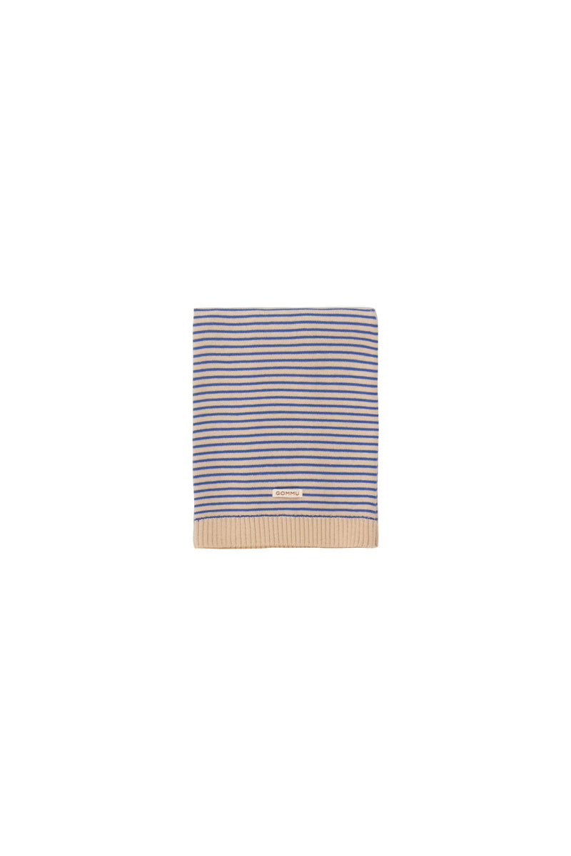 We Are Gommu French Stripes Blanket Light Cream Blue