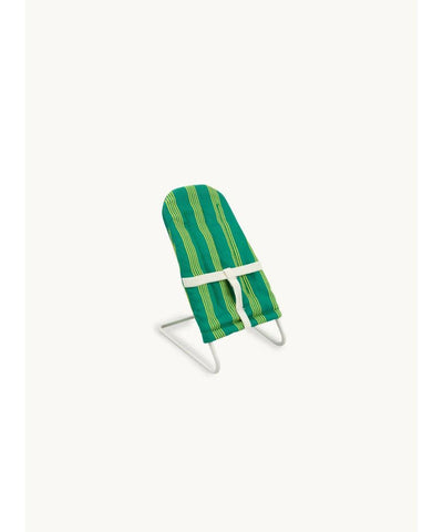 We Are Gommu Pocket Striped Bouncing Chair Green