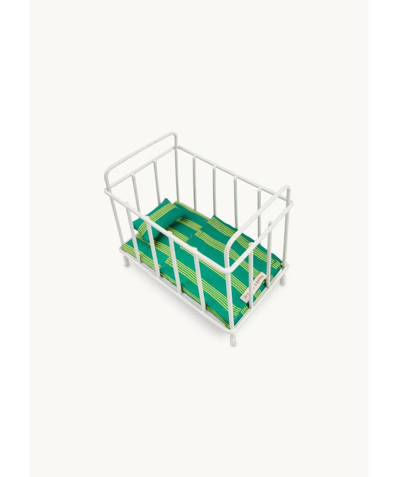 We Are Gommu Pocket Striped Crib Green