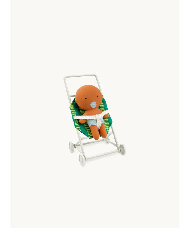 We Are Gommu Pocket Striped Stroller Green