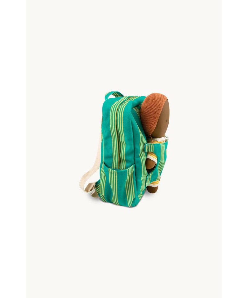 We Are Gommu Striped Backpack Green