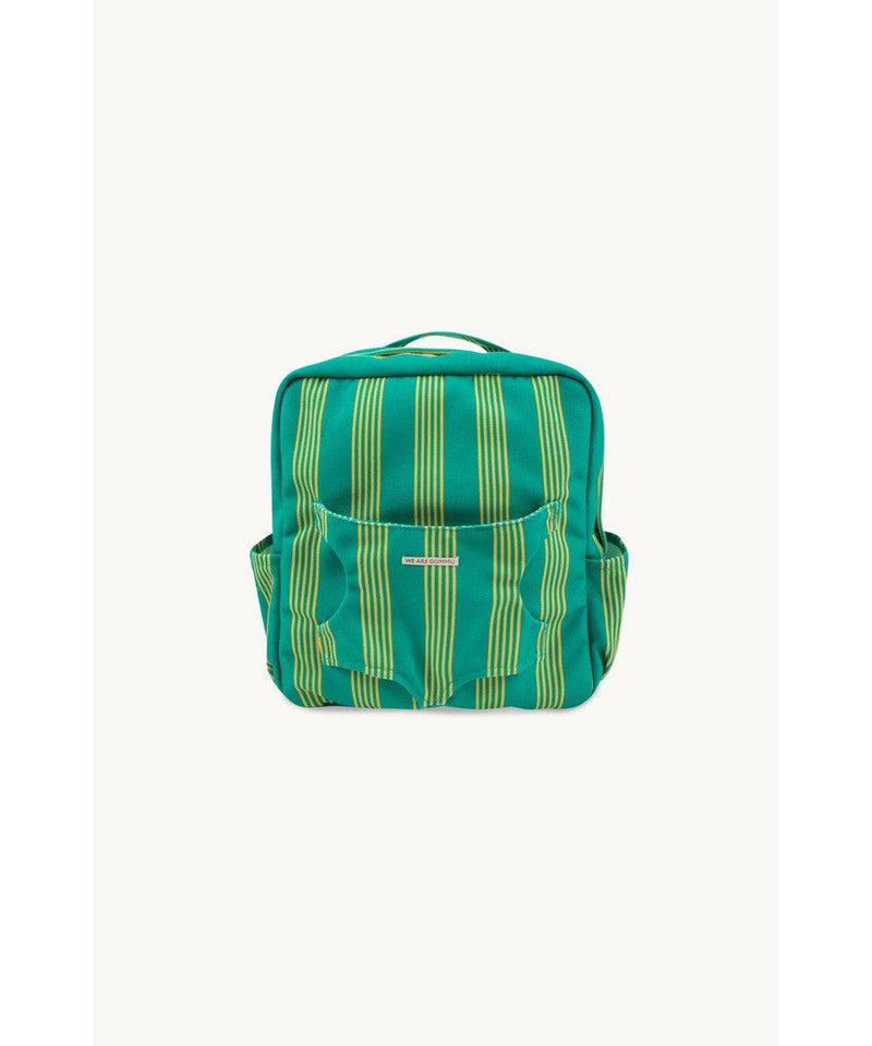 We Are Gommu Striped Backpack Green