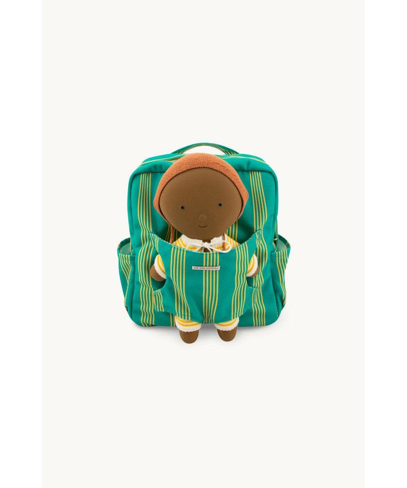 We Are Gommu Striped Backpack Green