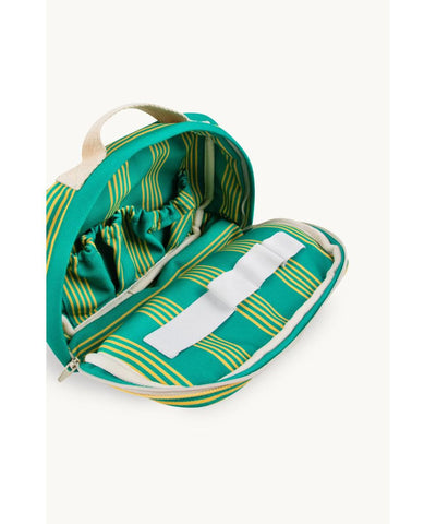 We Are Gommu Striped Pouch Green