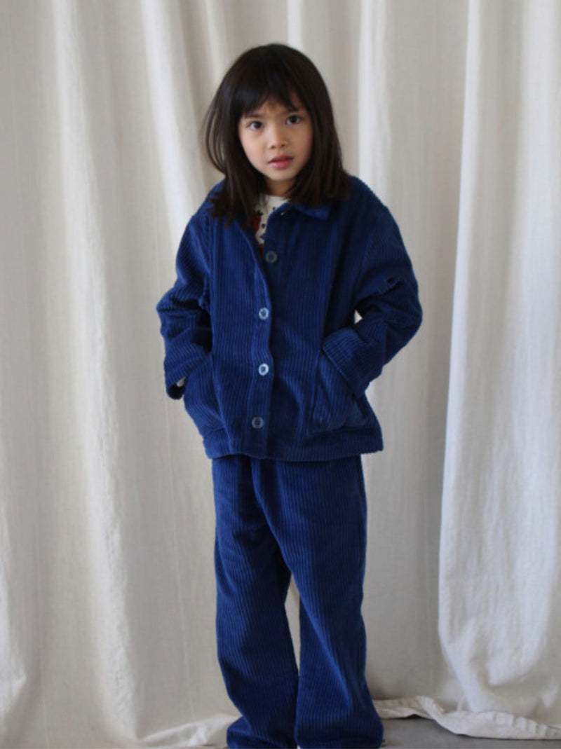 We Are Kids Baby Pantalon Tomaso Ribbed Velvet Midnight Blue