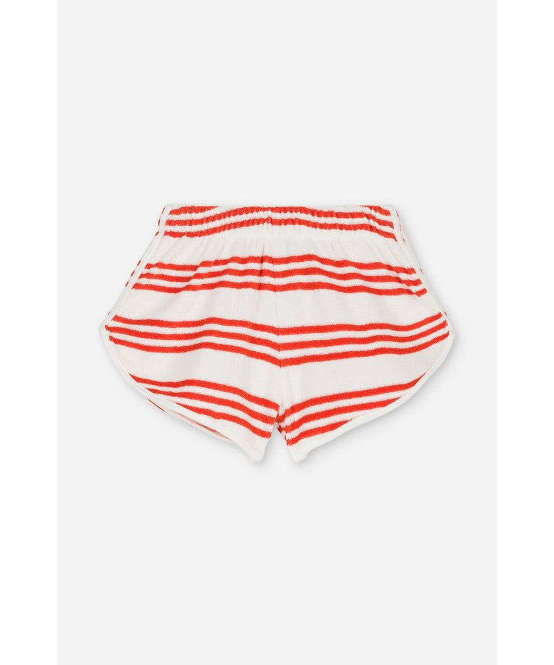 We Are Kids Baby Short Juju Terry Red Sporty Stripes