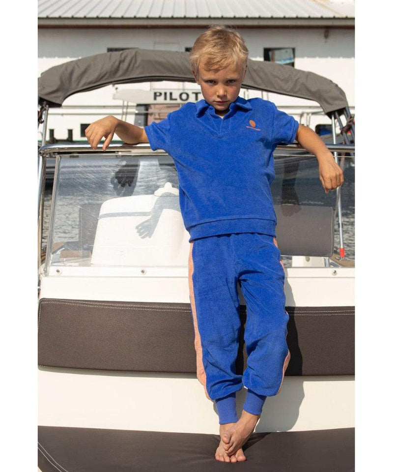 We Are Kids Polo Leonard Terry Mediterranean Blue