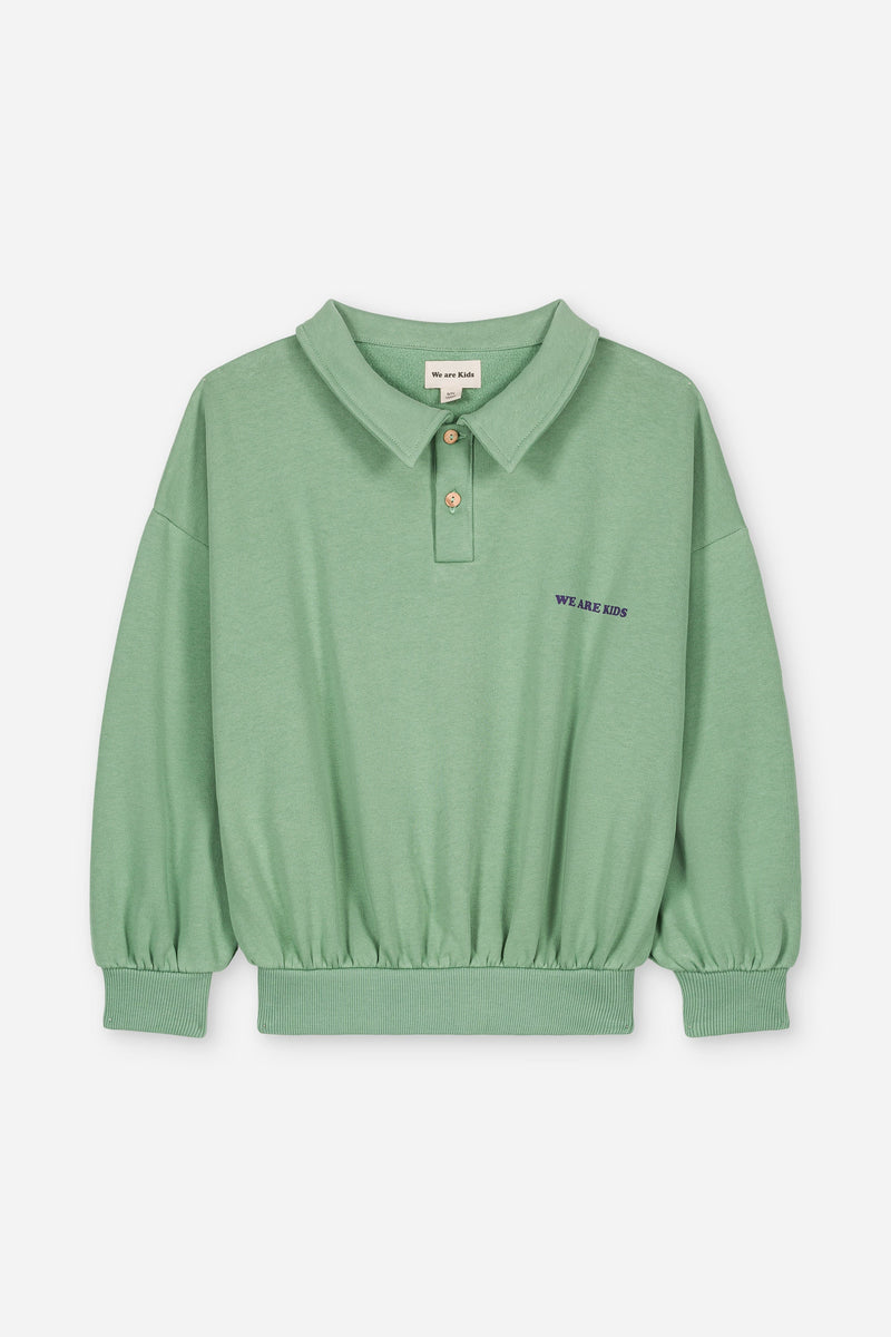 We Are Kids Sweat Polo Green