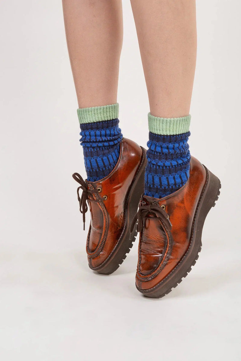 Wolvis Socks Bauhaus Cobalt