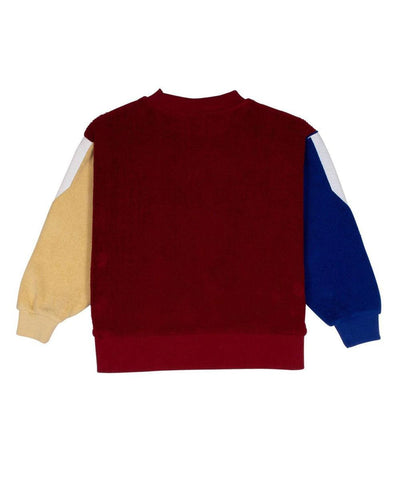 Wynken Fluffy Panel Jersey Sweat collage red/mix