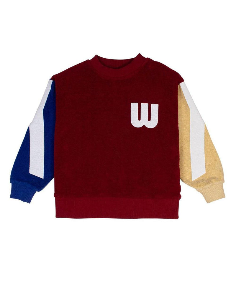 Wynken Fluffy Panel Jersey Sweat collage red/mix