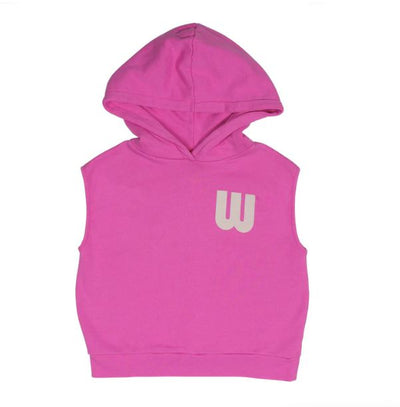 Wynken Less Sleeve Hoody Pale Magenta