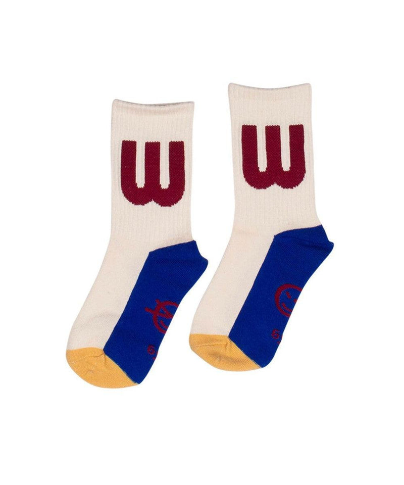 Wynken Scale Socks ecru/mix