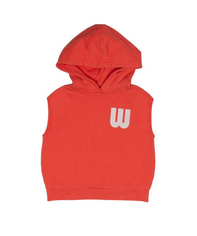 Wynken Sleeveless Jersey Hoody pillar/red