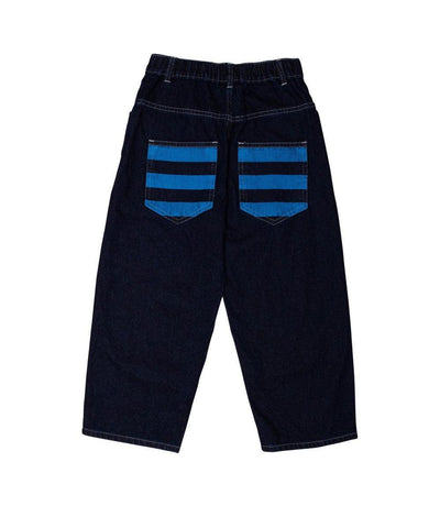 Wynken Stripes Jean indigo dark/turquoise