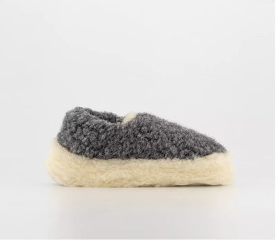 Yoko Wool Full Slippers Black