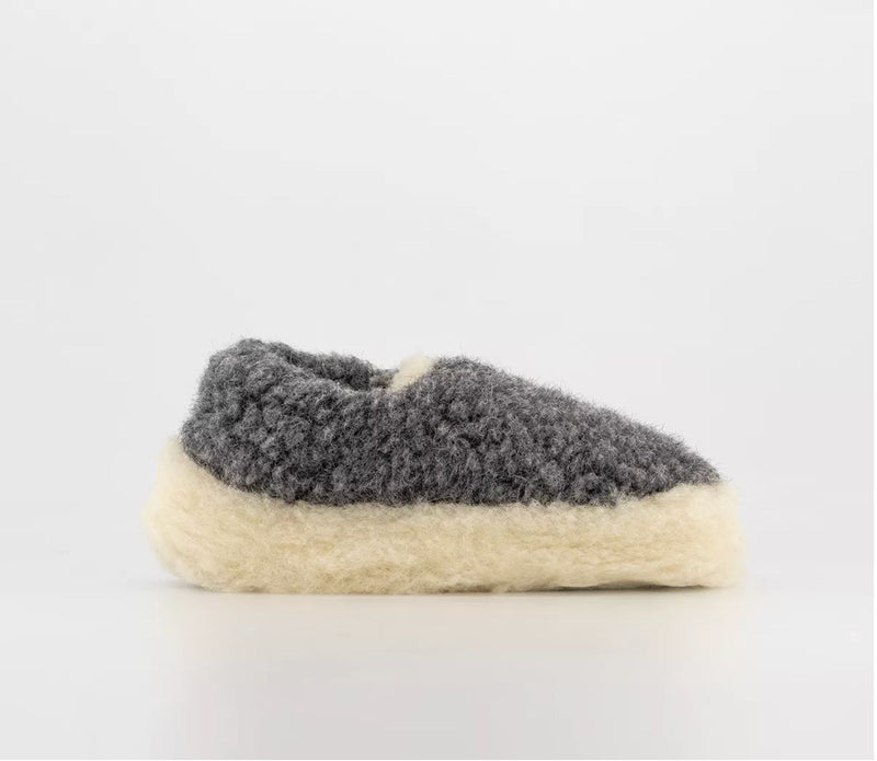 Yoko Wool Full Slippers Black