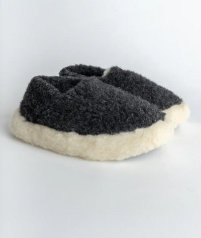 Yoko Wool Full Slippers Black