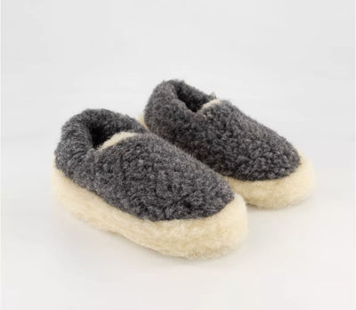 Yoko Wool Full Slippers Black