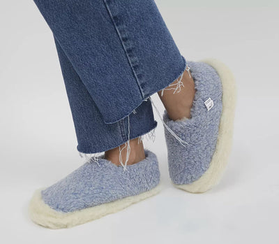 Yoko Wool Full Slippers Brown