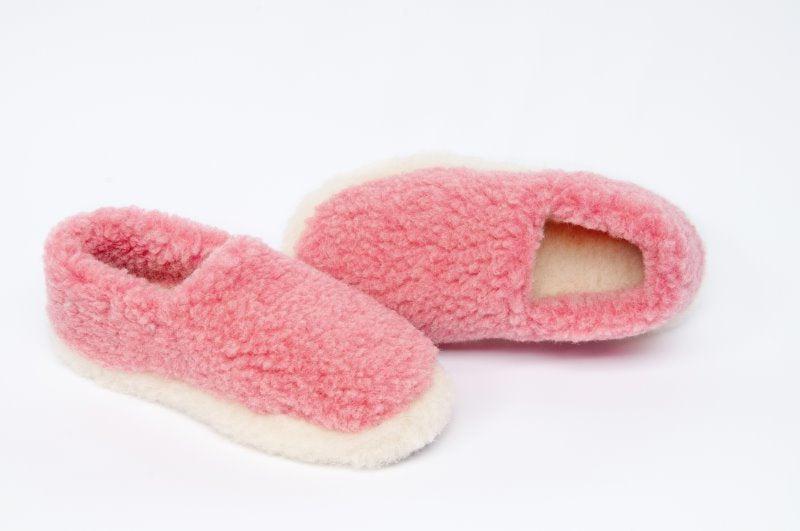 Yoko Wool Full Slippers Pink