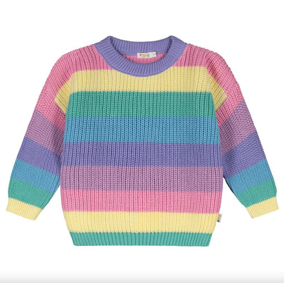 Yuki Baby Stripes Knitted Sweater Doughnut