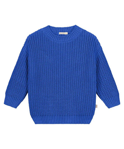 Yuki Chunky Knitted Sweater Blueberry - BABY