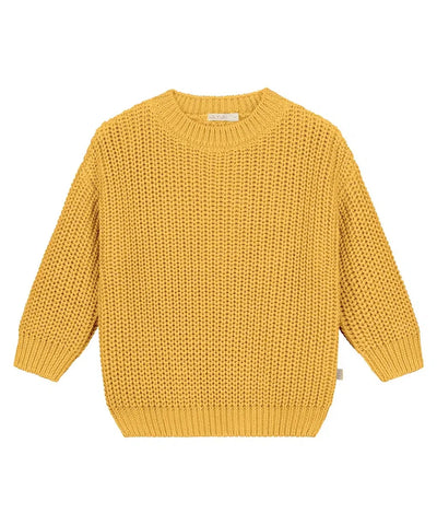 Yuki Chunky Knitted Sweater Lemon - BABY