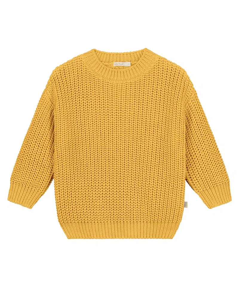 Yuki Chunky Knitted Sweater Lemon - BABY