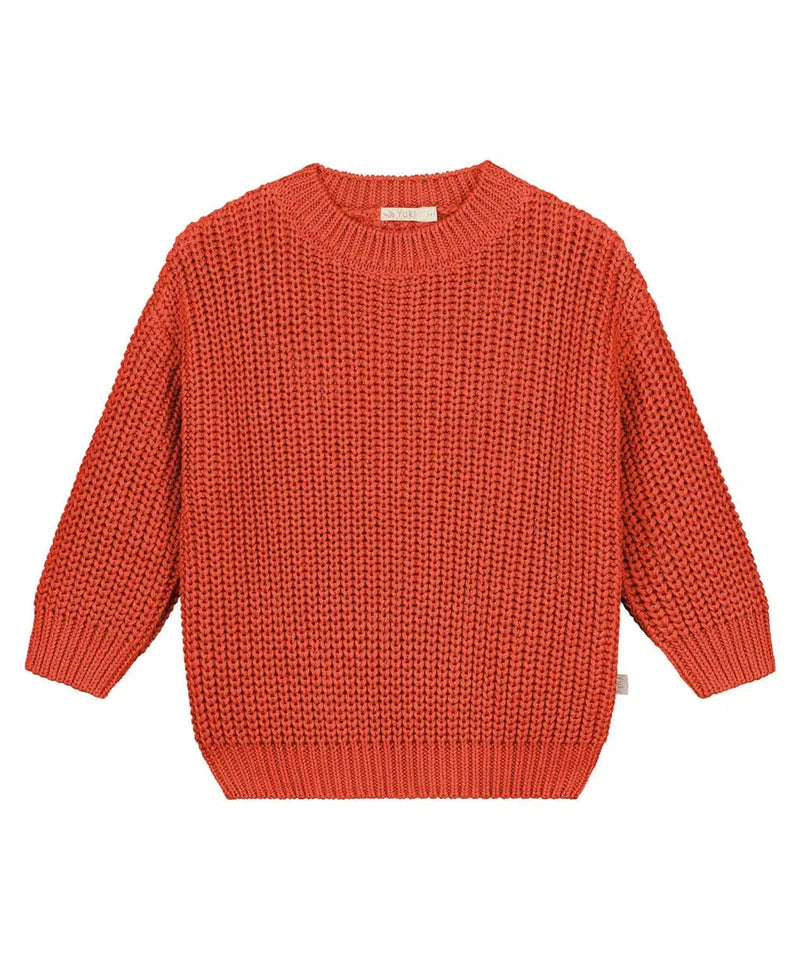 Yuki Chunky Knitted Sweater Mandarin