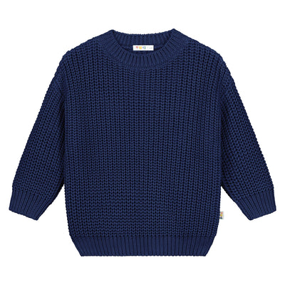 Yuki Chunky Sweater Navy