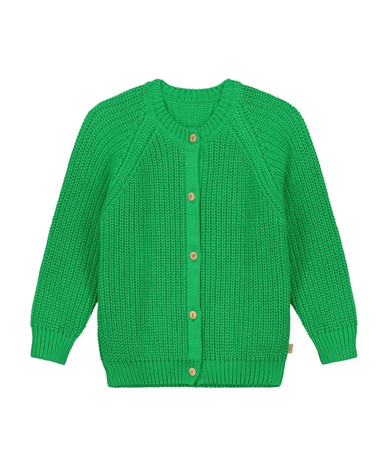 Yuki Raglan Cardigan Apple Green - BABY