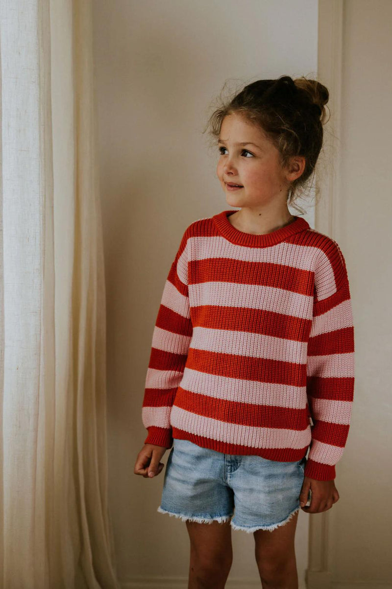 Yuki Stripes Knitted Sweater Lemonade