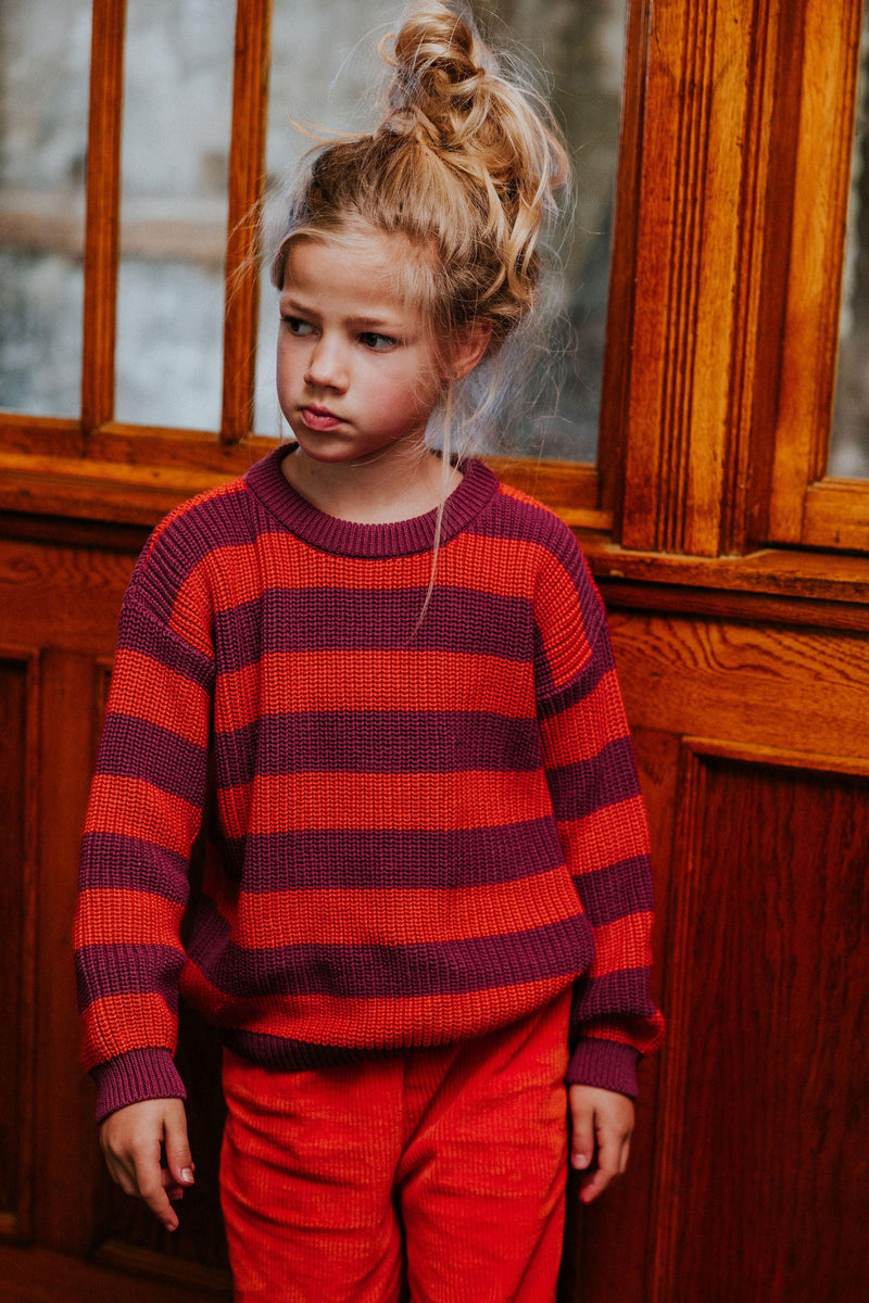 Yuki Stripes Knitted Sweater Lollipop