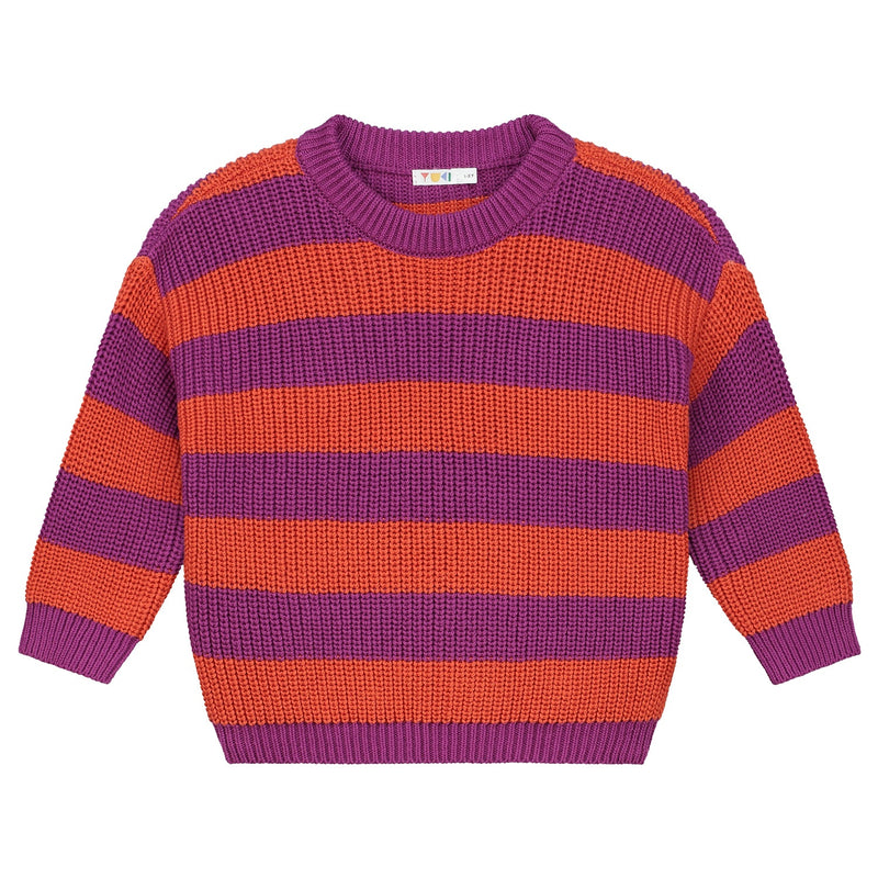 Yuki Stripes Knitted Sweater Lollipop