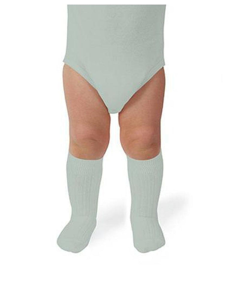 Collégien La Haute Ribbed Knee-High Socks Aigue Marine