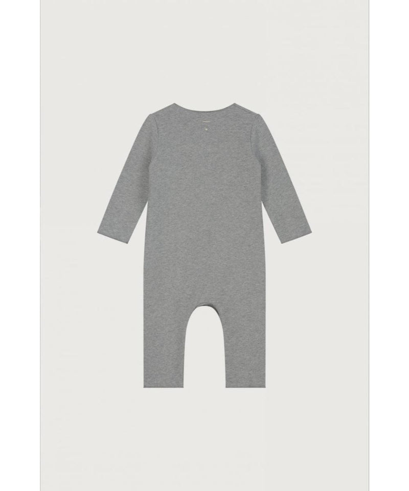 Gray Label Baby Suit With Snaps Grey Melange