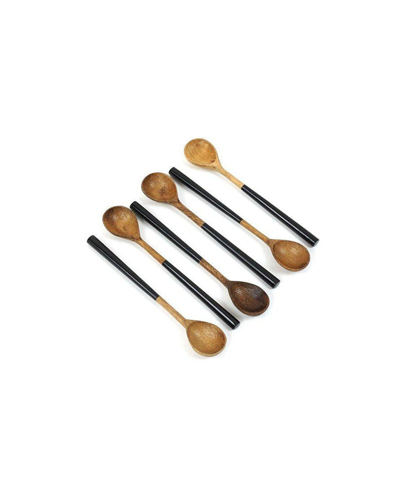 Kinta Teaspoon Act Natural/Black Set 6