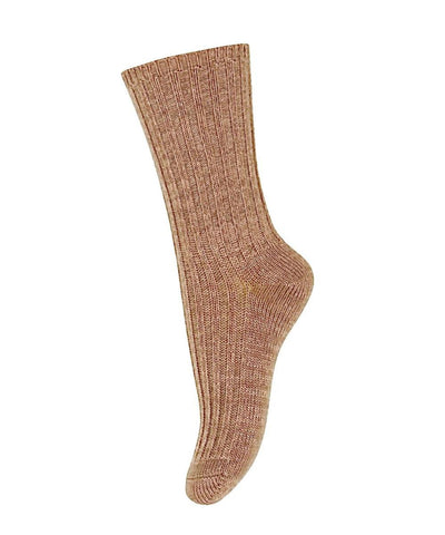 Mp Denmark Bee Socks Wool Pecan Pie 34