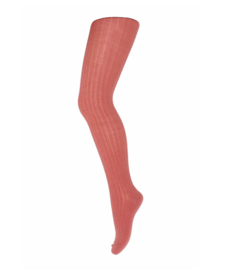 Mp Denmark Merino Wool Rib Tights Canyon Rose 831