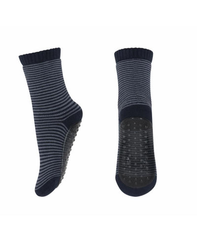 Mp Denmark Wool Socks Anti-slip Navy Stripe