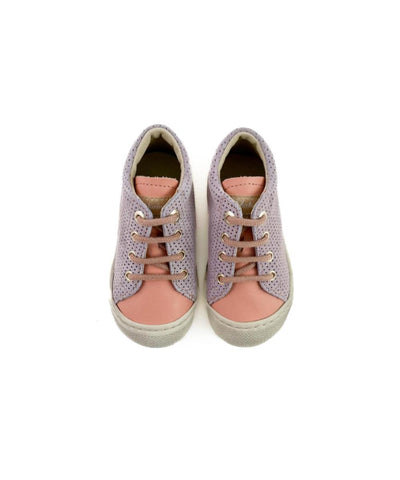 Naturino Mini Cocoon Nappa/Suede Lilac Salmon Roze