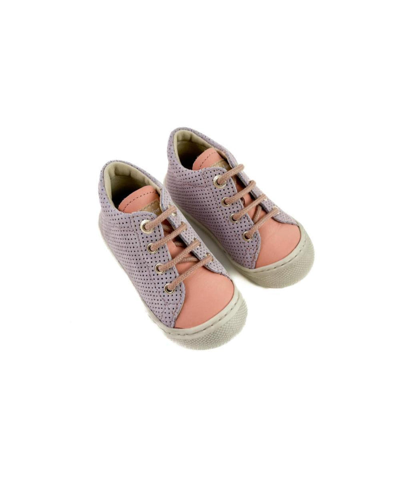 Naturino Mini Cocoon Nappa/Suede Lilac Salmon Roze