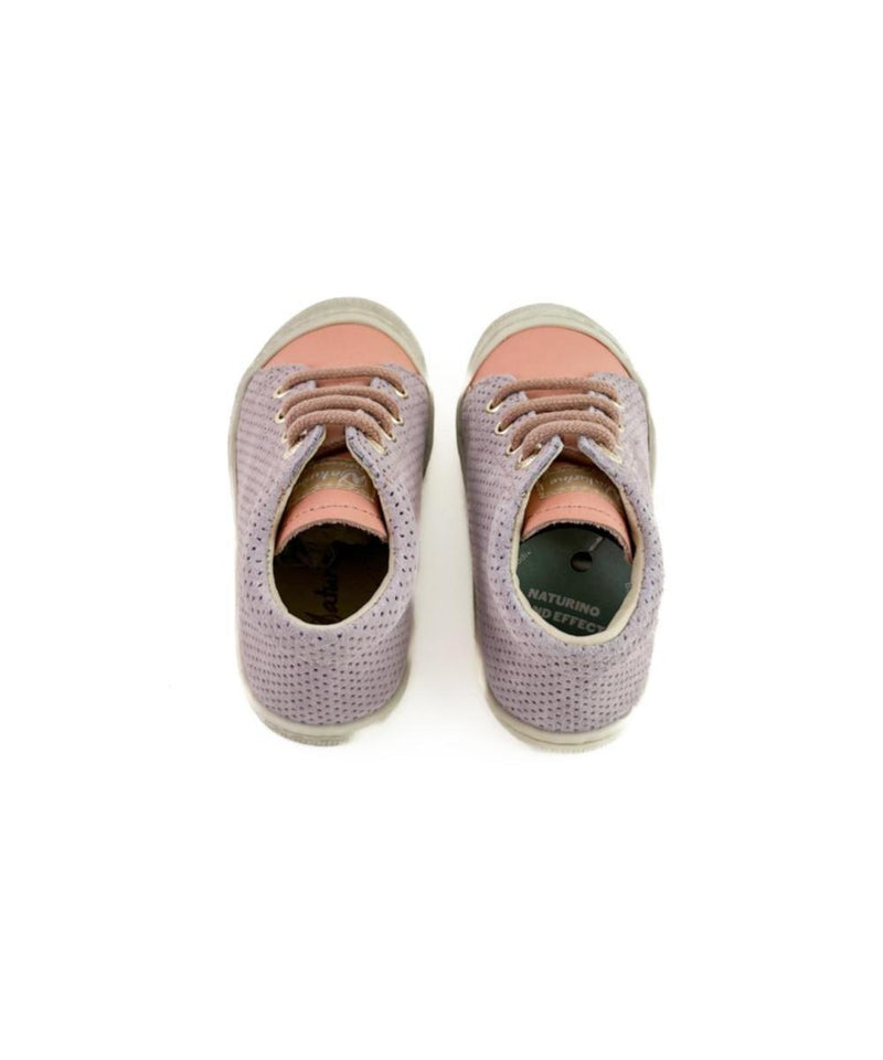 Naturino Mini Cocoon Nappa/Suede Lilac Salmon Roze