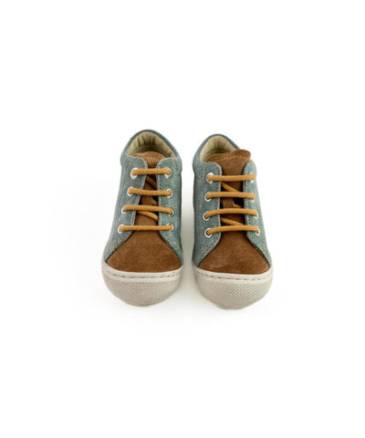 Naturino Mini Cocoon Suede Sole Bone Sage-Brown-Zucca