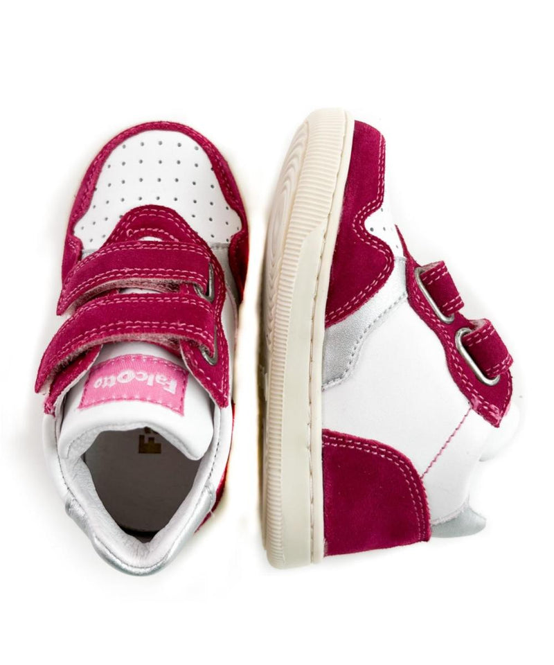 Naturino Sneaker Toddler Falcotto Velcro Raspberry White