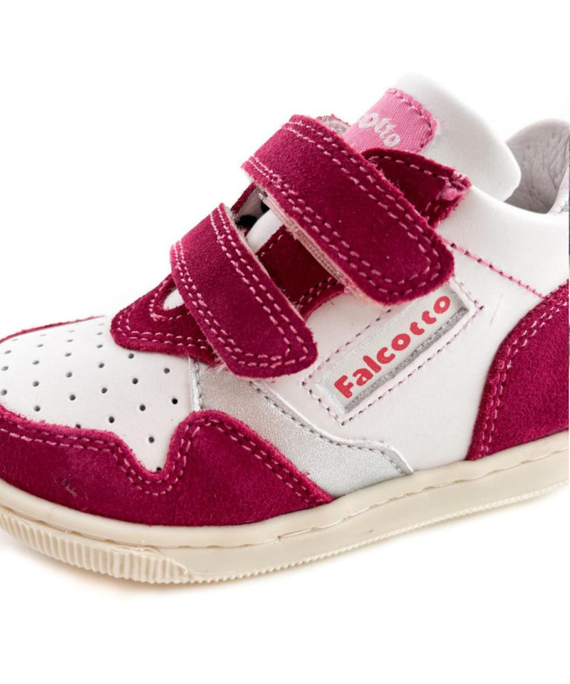 Naturino Sneaker Toddler Falcotto Velcro Raspberry White