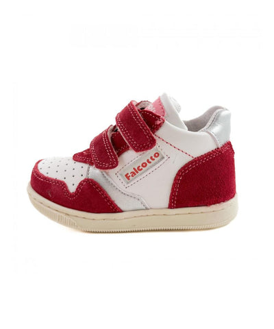 Naturino Sneaker Toddler Falcotto Velcro Raspberry White