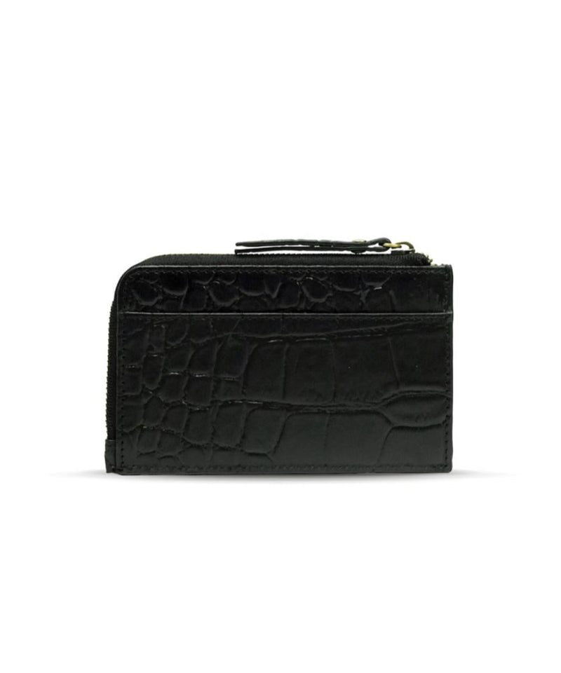 O My Bag Lola Coin Purse Black Croco Classic Leather