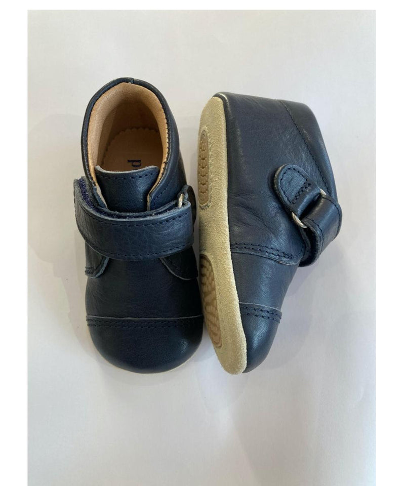 Petit Nord Closed Velcro Shoe Navy